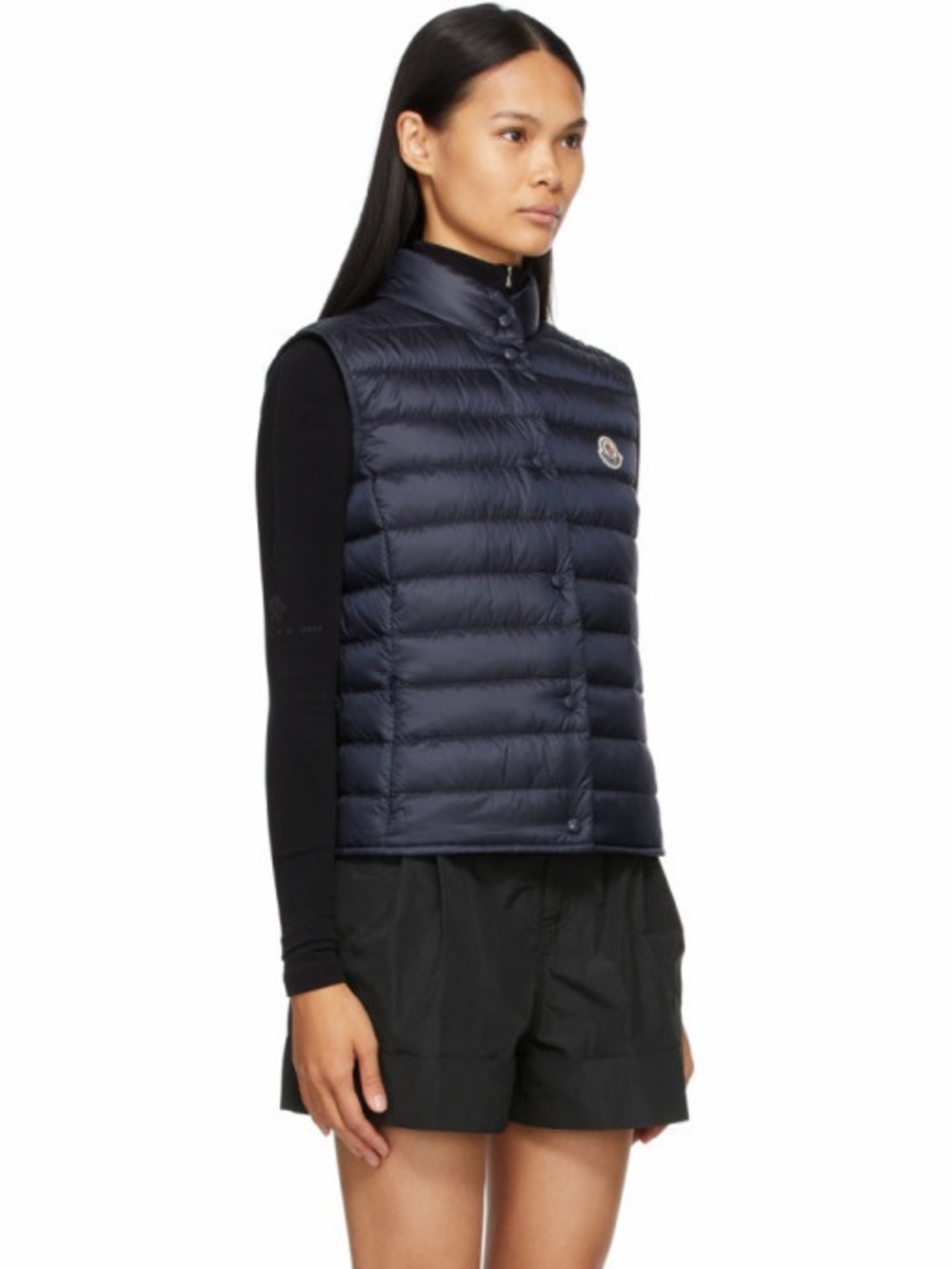 Moncler Liane Puffer Gilet Jacket in Navy Size 3 - Picture 16 of 16
